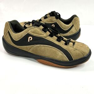 Piloti G16 Leather Men’s Driving Shoes Size 10.5 Olive Green Suede Lace Up